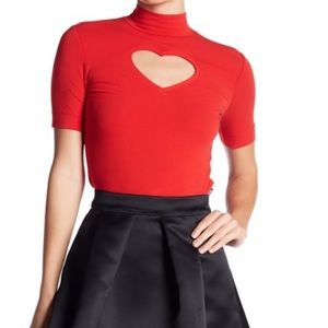 LOVE Moschino Heart Cutout Tee